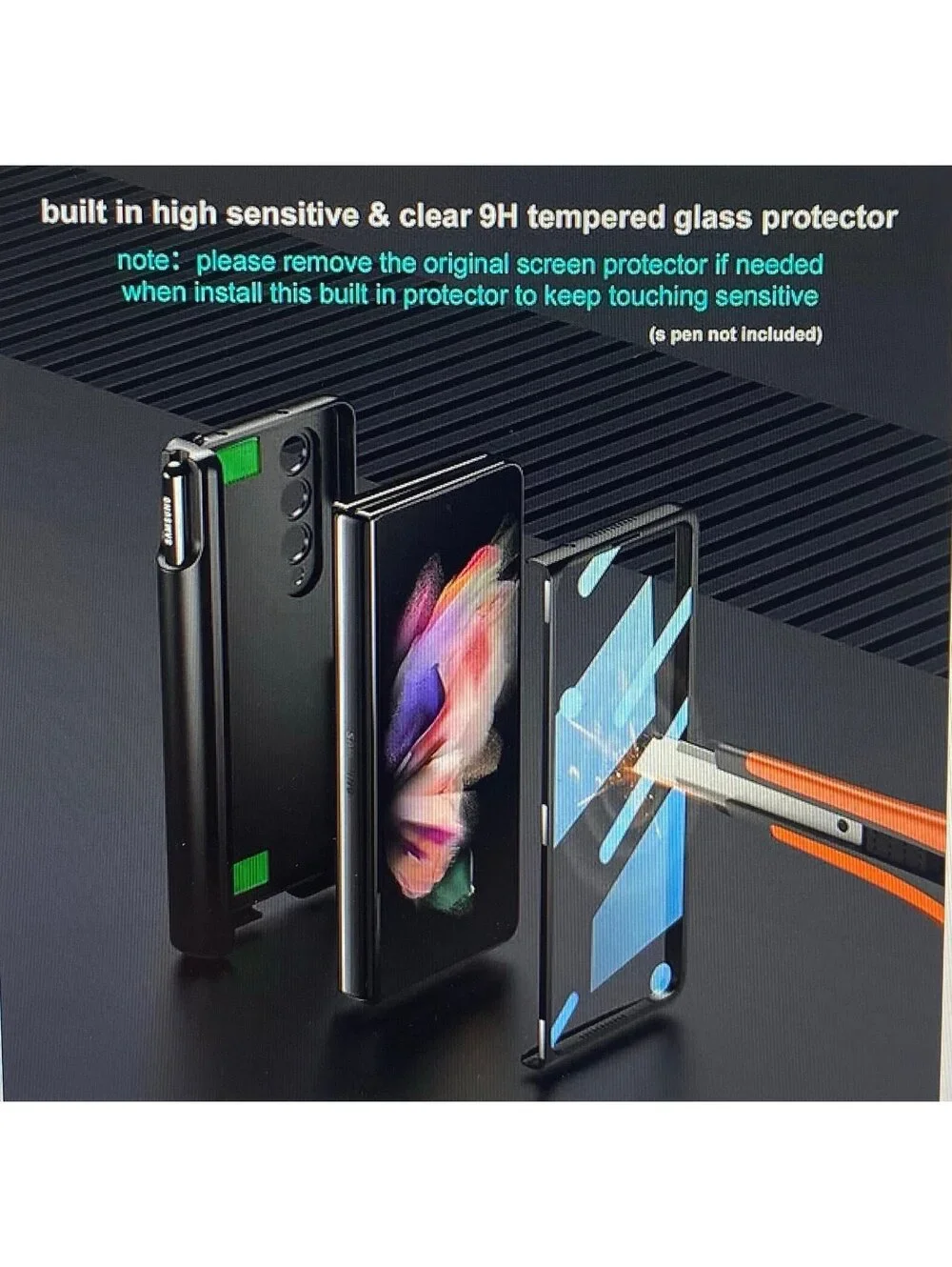 Libeagle Case for Samsung Galaxy Z Fold3 Black